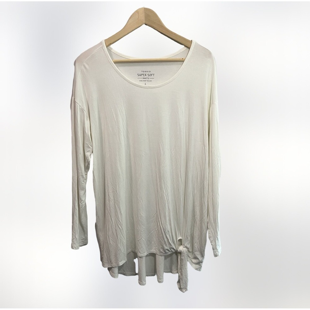 Torrid Super Soft Knit Long Sleeved Knotted Bottom